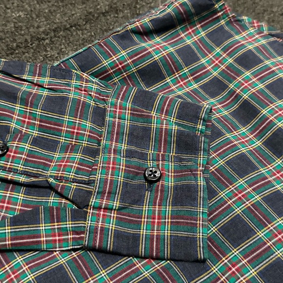 J. Crew Men’s Slim Fit Plaid Button Down Shirt Size Medium - Picture 4 of 12